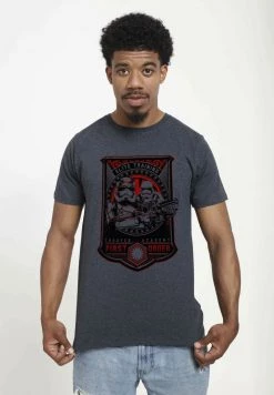 Henry Tiger STAR WARS ELITE TRAINED - T-Shirt Print - Melange Black | Herren