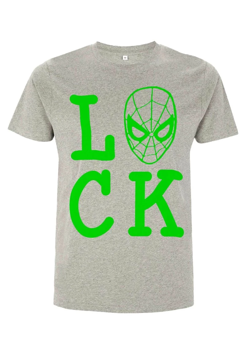 Henry Tiger Unisex MARVEL AVENGERS CLASSIC - SPIDER LUCK - T-Shirt Print - Melange Grey 3 Henry Tiger Unisex MARVEL AVENGERS CLASSIC - SPIDER LUCK - T-Shirt Print - Melange Grey – Bild 3