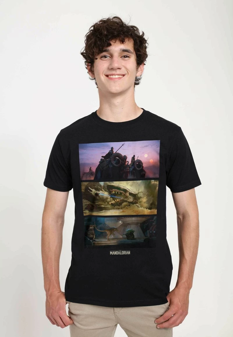 Henry Tiger Unisex STAR WARS: THE MANDALORIAN - EPIC STORY - T-Shirt Print - Black 1 Henry Tiger Unisex STAR WARS: THE MANDALORIAN - EPIC STORY - T-Shirt Print - Black