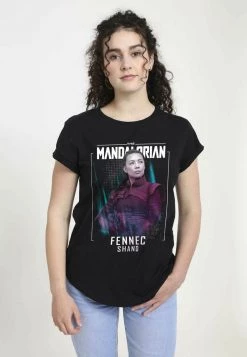 Henry Tiger Damen STAR WARS MANDOMON EPI7 TOGETHER IS BETTER - T-Shirt Print - Black