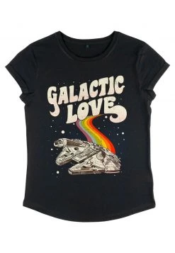 Henry Tiger STAR WARS: CLASSIC - GALACTIC LOVE FALCON - T-Shirt Print - Black | Damen -Günstiges Henry Tiger Geschäft f46464d18da44a42a9f8d159fc7ea3ae