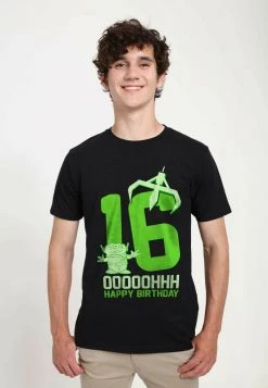 Henry Tiger Unisex PIXAR TOY STORY 1-3 - OOOHH SIXTEEN - T-Shirt Print - Black