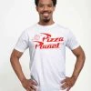 Henry Tiger Unisex PIXAR TOY STORY 1-3 - PIZZA PLANET - T-Shirt Print - White
