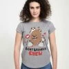 Henry Tiger Damen STAR WARS WITHOUT CHEW - T-Shirt Print - Melange Grey
