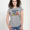 Henry Tiger Damen PIXAR - T-Shirt Print - Melange Grey