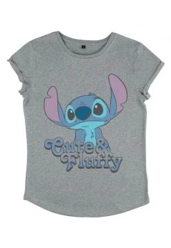 Henry Tiger Damen DISNEY CLASSICS FLUFFY STITCH - T-Shirt Print - Melange Grey -Günstiges Henry Tiger Geschäft f6a07fd9ea4348979cae035c31edd002