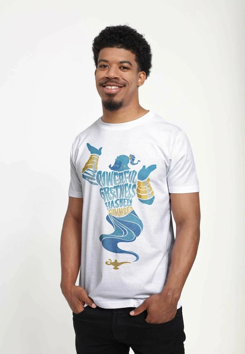 Henry Tiger Herren DISNEY ALADDIN: LIVE ACTION - ANOTHER ALL POWERFUL GENIE - T-Shirt Print - White 2 Henry Tiger Herren DISNEY ALADDIN: LIVE ACTION - ANOTHER ALL POWERFUL GENIE - T-Shirt Print - White – Bild 2