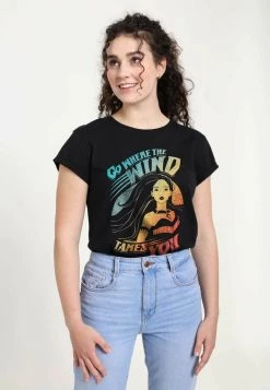 Henry Tiger Damen DISNEY POCAHONTAS - WIND TAKES YOU - T-Shirt Print - Black -Günstiges Henry Tiger Geschäft f7740cc611184a37834816c76358e16f