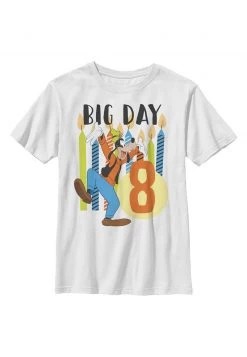 Henry Tiger DISNEY CLASSICS GOOFY CANDLES EIGHT - T-Shirt Print - White | Unisex