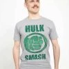Henry Tiger Unisex MARVEL AVENGERS CLASSIC - HULK IT - T-Shirt Print - Melange Grey