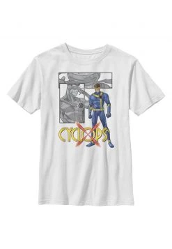 Henry Tiger Unisex MARVEL CYCLOPS LASER PANELS - T-Shirt Print - White