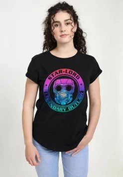 Henry Tiger Damen MARVEL GUARDIANS OF THE GALAXY - SPACE LORD - T-Shirt Print - Black