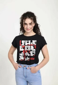 Henry Tiger DISNEY CLASSICS MICKEY CLASSIC - MICKEY MOUSE EXPRESSION GRID - T-Shirt Print - Black | Damen -Günstiges Henry Tiger Geschäft fa2ac8e5cf5b4be082b03abf7f9f1582