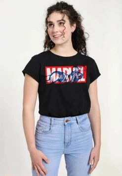 Henry Tiger Damen MARVEL OTHER - IRON MARVEL - T-Shirt Print - Black -Günstiges Henry Tiger Geschäft fb26446f41c1459f8fbdfb15672cfd22