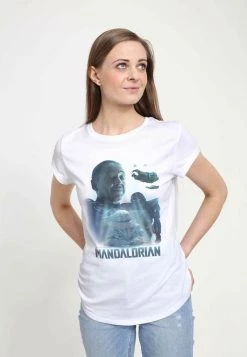 Henry Tiger Damen STAR WARS MANDOMON THIS WONT HURT - T-Shirt Print - White