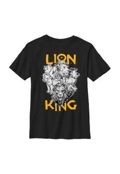 Henry Tiger Unisex DISNEY CAST LION KING - T-Shirt Print - Black