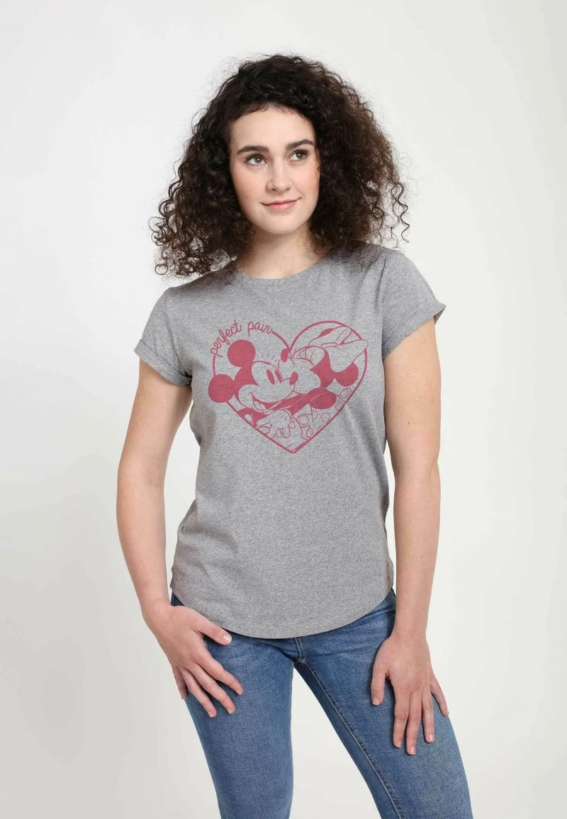 Henry Tiger Damen DISNEY CLASSICS PERFECT PAIR - T-Shirt Print - Melange Grey 3 Henry Tiger Damen DISNEY CLASSICS PERFECT PAIR - T-Shirt Print - Melange Grey – Bild 3