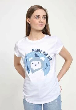 Henry Tiger Damen STAR WARS WOMEN'S MERRY YUB NUB - T-Shirt Print - White -Günstiges Henry Tiger Geschäft fbe5cd6ddb2f4cec9252d26f0df5943b