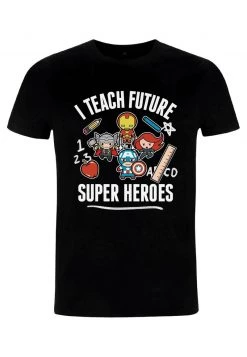 Henry Tiger Unisex MARVEL AVENGERS CLASSIC - TEACH FUTURE SUPERS - T-Shirt Print - Black -Günstiges Henry Tiger Geschäft fbeb2939a85f4ff5bad2dfd1927f7a81