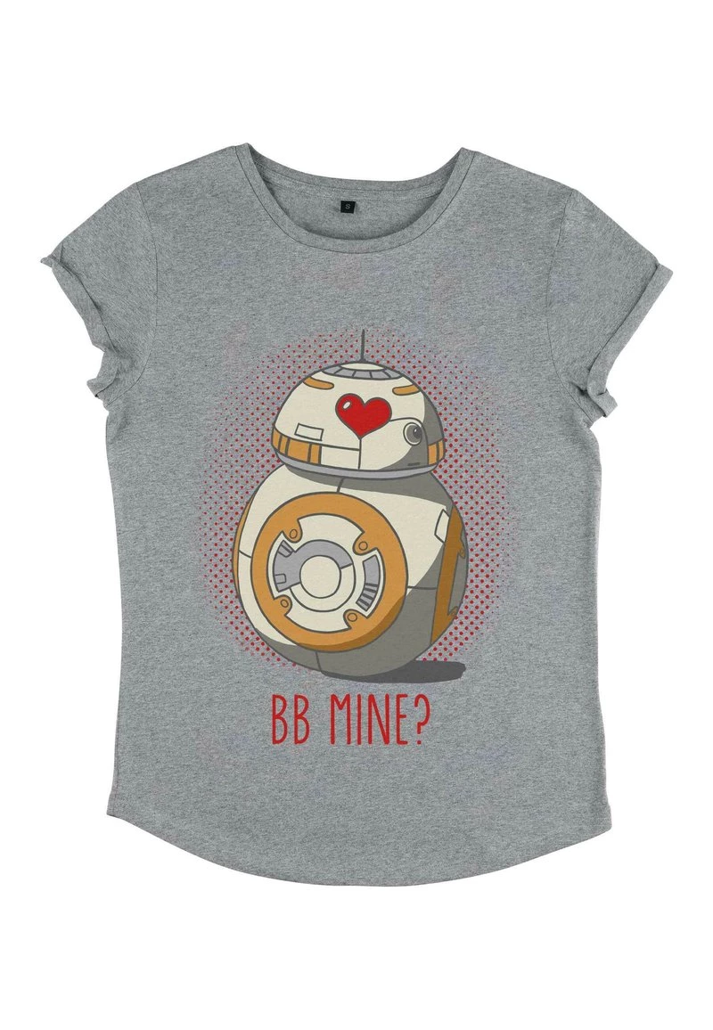 Henry Tiger Damen STAR WARS BB MINE - T-Shirt Print - Melange Grey 4 Henry Tiger Damen STAR WARS BB MINE - T-Shirt Print - Melange Grey – Bild 4