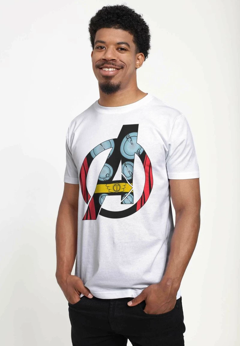 Henry Tiger Unisex MARVEL AVENGERS CLASSIC - AVENGER THOR COSTUME - T-Shirt Print - White 3 Henry Tiger Unisex MARVEL AVENGERS CLASSIC - AVENGER THOR COSTUME - T-Shirt Print - White – Bild 3