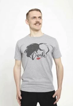 Henry Tiger DISNEY CLASSICS UNISEX SIMPLY CRUELLA - T-Shirt Print - Melange Grey