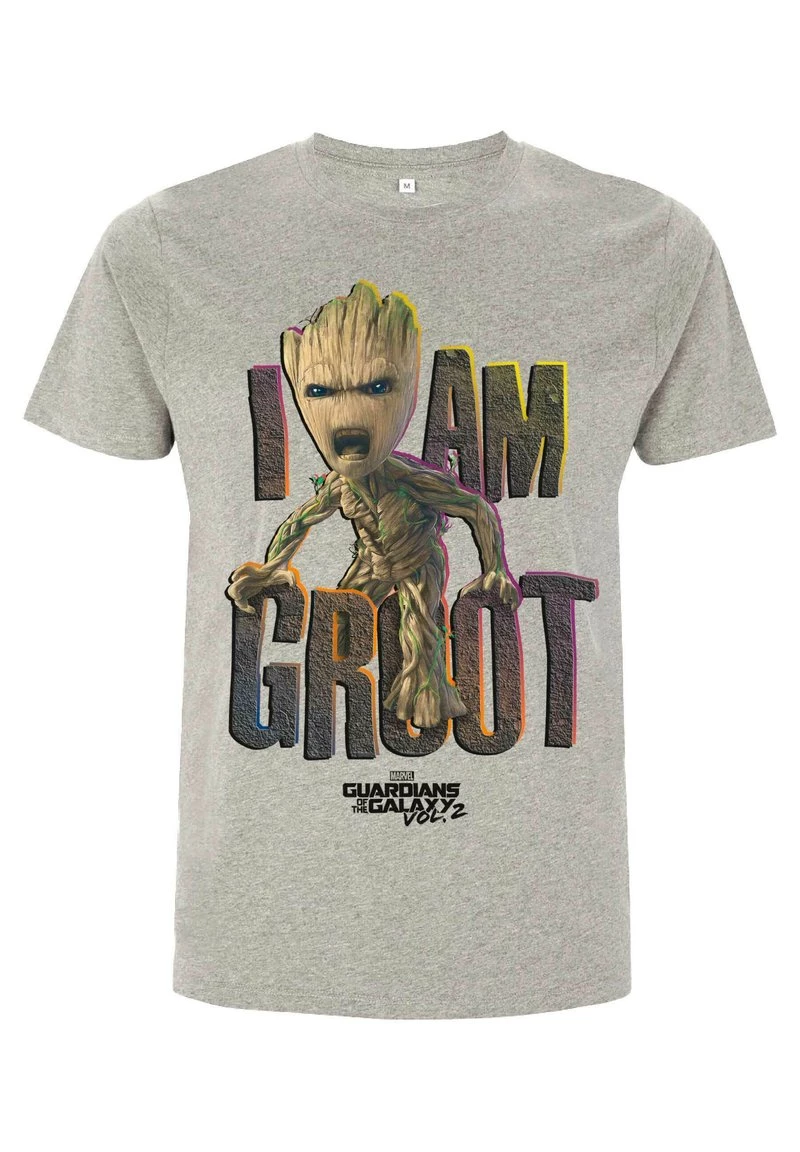 Henry Tiger Unisex MARVEL GUARDIANS OF THE GALAXY 2 - I AM ROCK - T-Shirt Print - Melange Grey 4 Henry Tiger Unisex MARVEL GUARDIANS OF THE GALAXY 2 - I AM ROCK - T-Shirt Print - Melange Grey – Bild 4