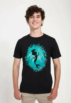 Henry Tiger Unisex DISNEY THE LITTLE MERMAID - ARIELS GROTTO - T-Shirt Print - Black