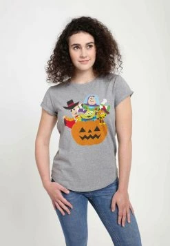 Henry Tiger Damen PIXAR TOY STORY - PUMPKIN SURPRISE - T-Shirt Print - Melange Grey