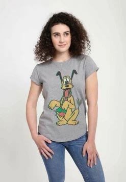Henry Tiger Damen DISNEY CLASSICS MICKEY CLASSIC - PLUTO HOLIDAY COLORS - T-Shirt Print - Melange Grey -Günstiges Henry Tiger Geschäft fd523dd99bcf4f31a7b50782940fa2d4