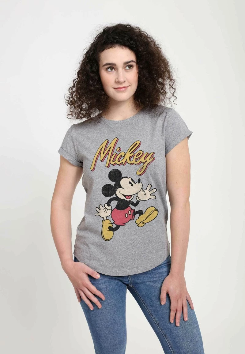 Henry Tiger Damen DISNEY CLASSICS MICKEY CLASSIC - VINTAGE MICKEY - T-Shirt Print - Melange Grey 3 Henry Tiger Damen DISNEY CLASSICS MICKEY CLASSIC - VINTAGE MICKEY - T-Shirt Print - Melange Grey – Bild 3