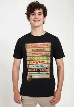 Henry Tiger Unisex MARVEL GUARDIANS OF THE GALAXY 2 - WE IS GROOTS - T-Shirt Print - Black