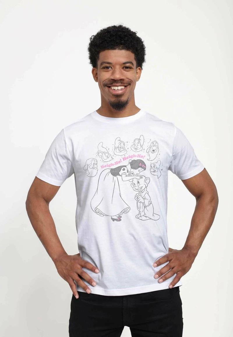 Henry Tiger Unisex DISNEY SNOW WHITE - HEIGH-HO - T-Shirt Print - White 1 Henry Tiger Unisex DISNEY SNOW WHITE - HEIGH-HO - T-Shirt Print - White
