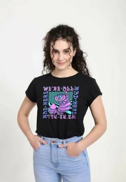 Henry Tiger Damen DISNEY CLASSICS ALICE IN WONDERLAND - MAD HERE TRIP - T-Shirt Print - Black -Günstiges Henry Tiger Geschäft fdd9cd618e664bfe85306c54cac466b1