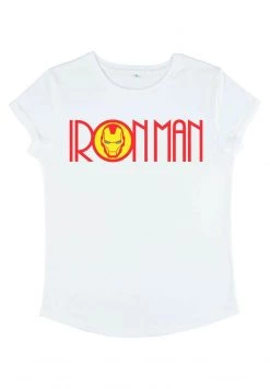 Henry Tiger Damen MARVEL AVENGERS CLASSIC - RETRO IRONMAN LOGO - T-Shirt Print - White -Günstiges Henry Tiger Geschäft fdde135fbb6042ed97744a4d2b3d6d7d