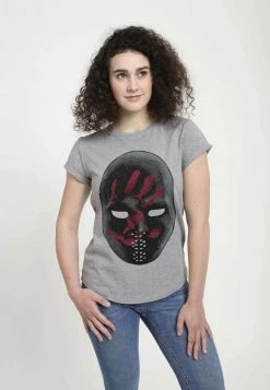 Henry Tiger Damen MARVEL - T-Shirt Print - Melange Grey