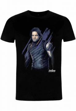 Henry Tiger Unisex MARVEL AVENGERS: INFINITY WAR - DISTRESSED BUCKY - T-Shirt Print - Black -Günstiges Henry Tiger Geschäft fe6f6d86813042c19c7ef18c35ea2cf4