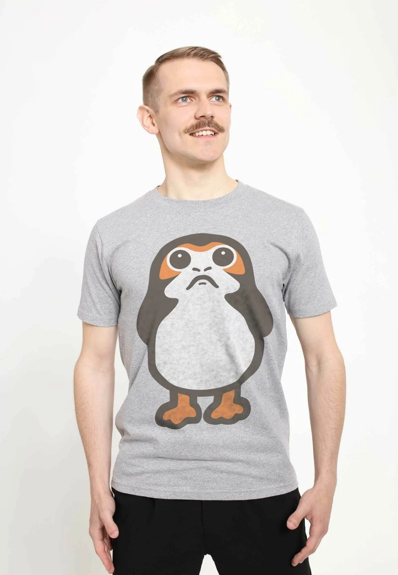 Henry Tiger STAR WARS: LAST JEDI - BIG PORG - T-Shirt Print - Melange Grey | Herren 1 Henry Tiger STAR WARS: LAST JEDI - BIG PORG - T-Shirt Print - Melange Grey | Herren