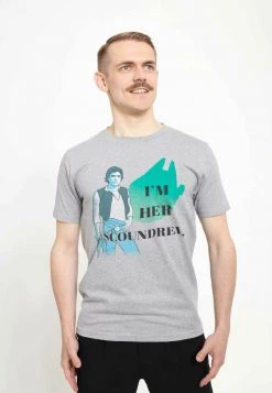 Henry Tiger STAR WARS UNISEX HER SCOUNDREL - T-Shirt Print - Melange Grey